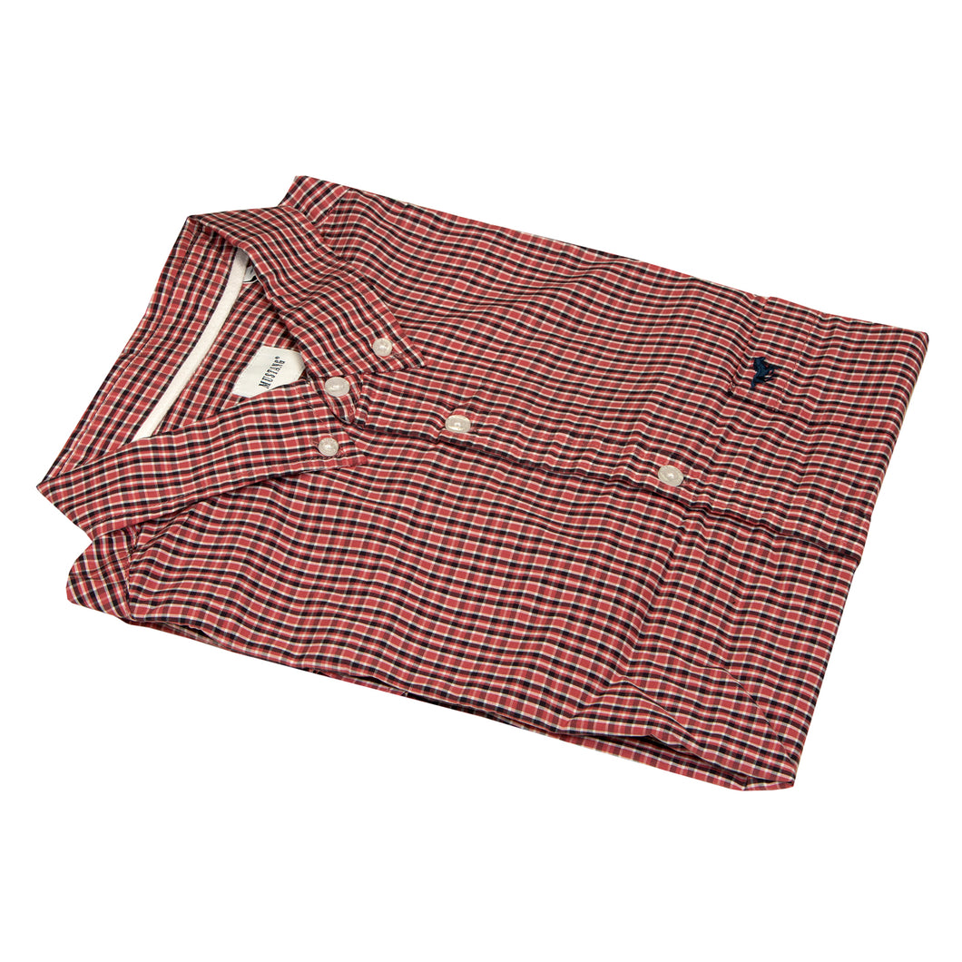 Mustang red check short sleeve shirt