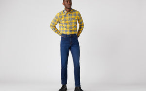 Wrangler Texas Slim Dark Blue Jeans