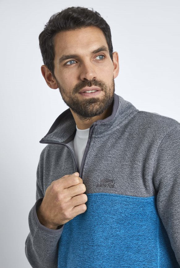 Weird Fish Berrick Recycled Polyester 1/4 Zip Fleece Sweatshirt
