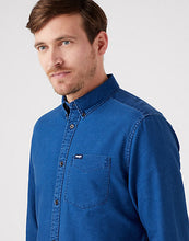 Load image into Gallery viewer, Wrangler Dark Blue Button Down Casual Shirt
