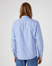 Load image into Gallery viewer, Wrangler blue grandad shirt
