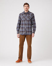 Load image into Gallery viewer, Wrangler grey and brown check shirt
