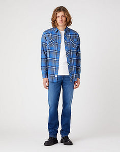 Wrangler blue check shirt