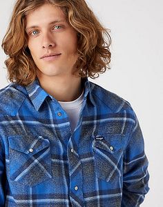 Wrangler blue check shirt