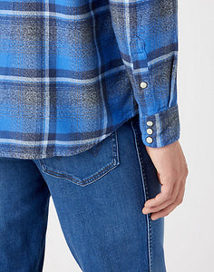 Wrangler blue check shirt