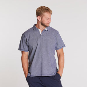 North 56.4 navy pique polo