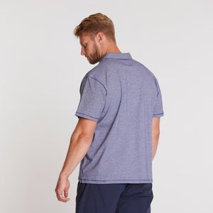 North 56.4 navy pique polo