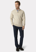 Load image into Gallery viewer, Brook Taverner light beige 1/4 zip sweater
