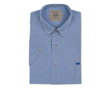 Load image into Gallery viewer, Bar Harbour Blue Short Sleeve Check Shirt Big and Tall
