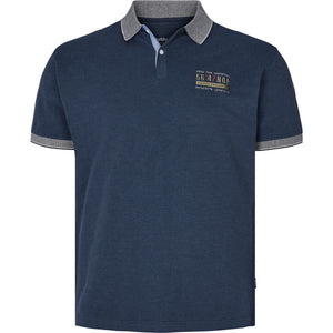 North 56.4 navy pique polo with embroidery
