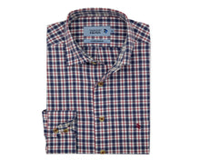 Load image into Gallery viewer, Double Two Lifestyle navy and red cotton check shirt
