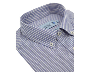 Double Two Lifestyle blue striped shirt
