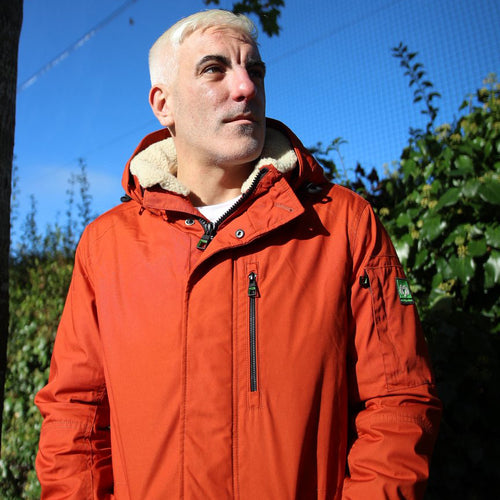 Redcoat orange eco-friendly parka jacket