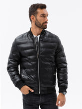 Load image into Gallery viewer, Ombre black bomber jacket
