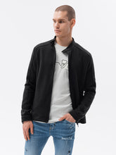 Load image into Gallery viewer, Ombre black fleece jacket
