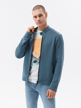 Load image into Gallery viewer, Ombre blue fleece jacket
