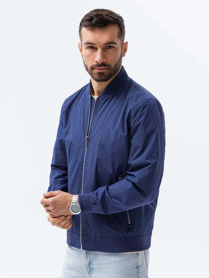 Ombre blue blouson jacket