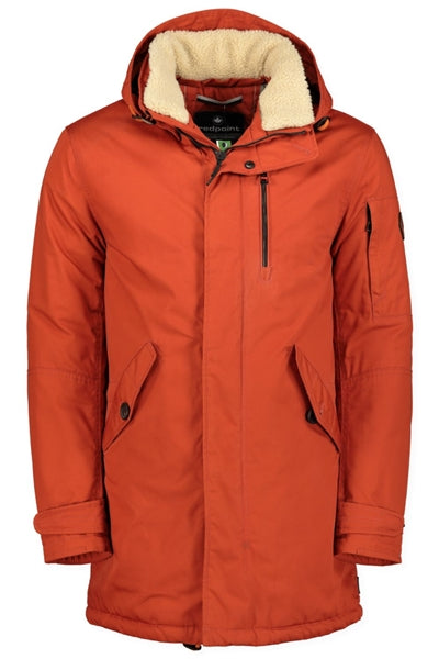 Redpoint orange eco-friendly parka jacket