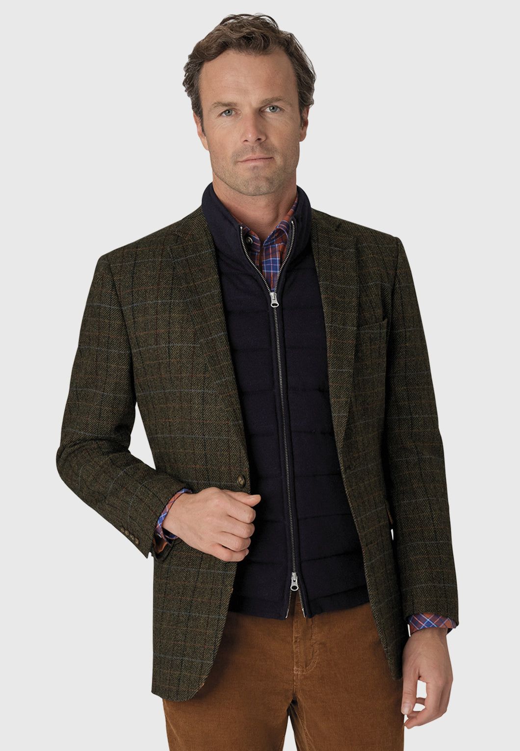 Brook Taverner wool check jacket