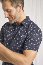 Load image into Gallery viewer, Weird Fish Benito Short Sleeve Navy Shirt at Leader&#39;s Menswear in Cork
