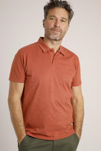 Load image into Gallery viewer, Weird Fish orange pique polo
