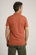 Load image into Gallery viewer, Weird Fish orange pique polo
