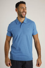 Load image into Gallery viewer, Weird Fish blue pique polo
