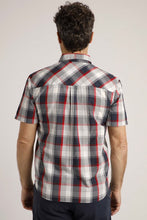 Load image into Gallery viewer, Weird Fish navy check short sleeve shirt
