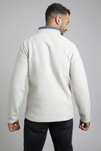 Load image into Gallery viewer, Weird Fish Newark Eco white 1/4 zip fleece sweatshirt

