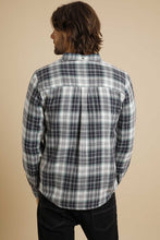 Load image into Gallery viewer, Weird Fish Tilstone organic navy check shirt
