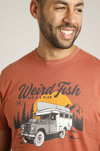 Weird Fish orange t-shirt